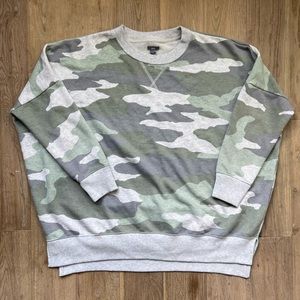 Camo pattern sweatshirt
